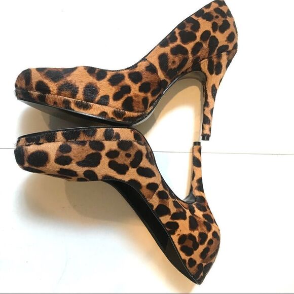 š NineāWestāanimalĀ printācalfāhairāheels.āSizeā6.5 - Picture 3 of 5